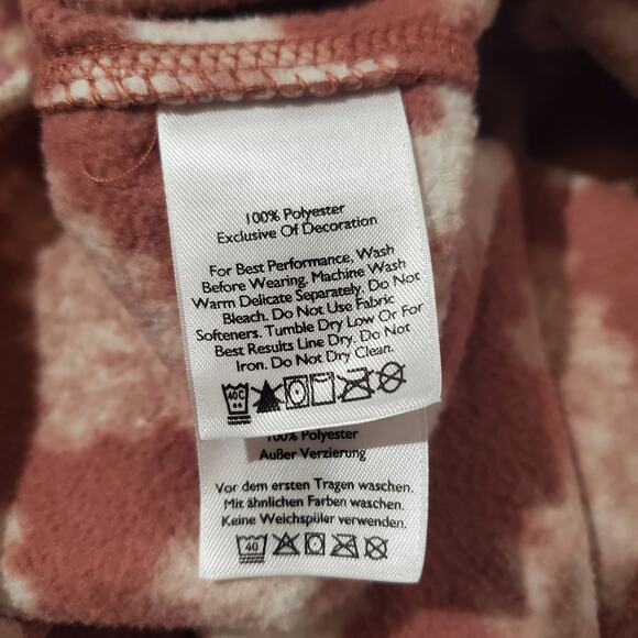 Eddie Bauer 1/2 Zip Aztec Southwestern Fleece Jacket Womens Size XL Tribal Ski - Picture 9 of 12